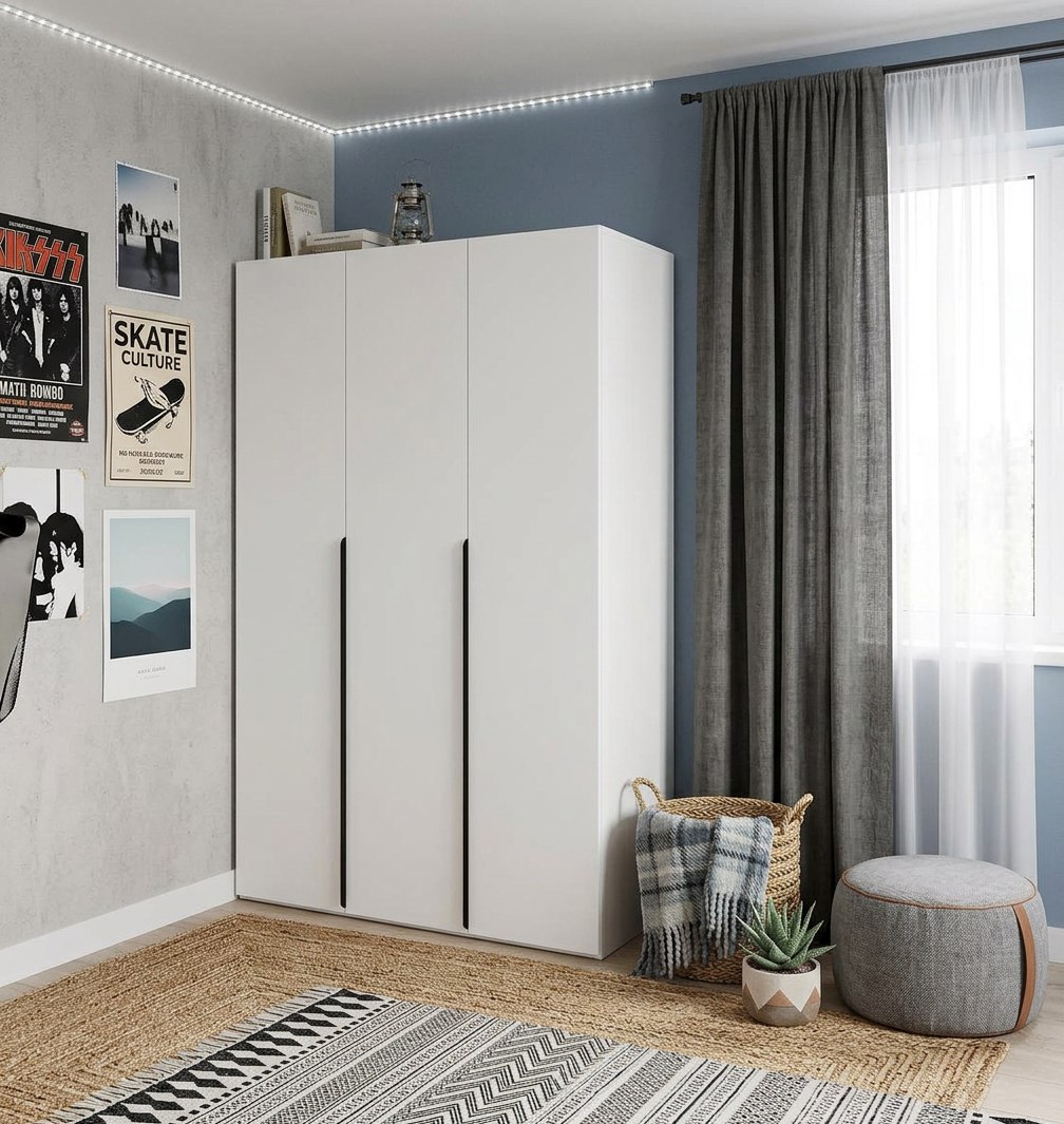 Шкаф 3-х дверный коллекции Брайт 