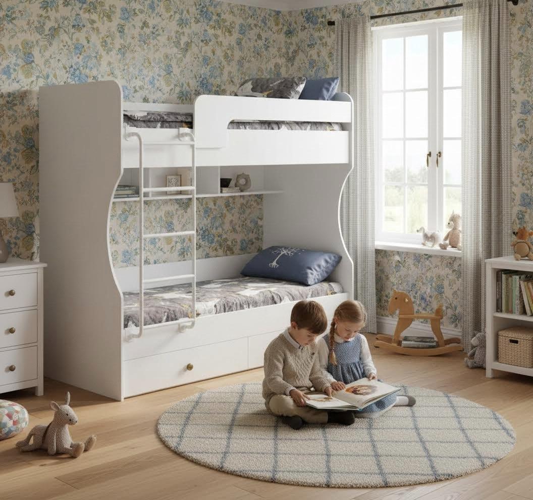 Кровать двухъярусная Омега (цвета разные) 190х80