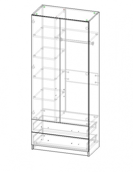 Шкаф коллекции Футбол от Династия Kids