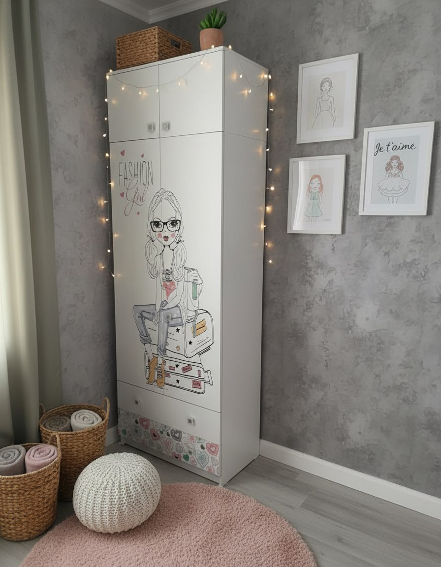 Шкаф с антресолью коллекции Анита