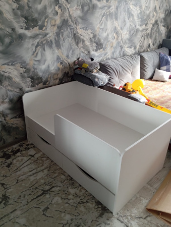 Кровать Малютка 140х80 (цвет белый)  от Династия Kids