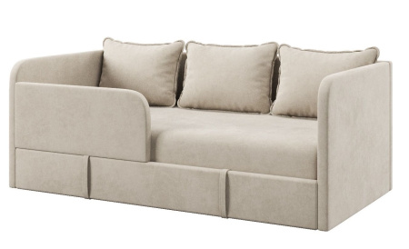 Диван-кровать Кэви (всё в комплекте). Велюр Velutto 16 Беж от Династия Kids