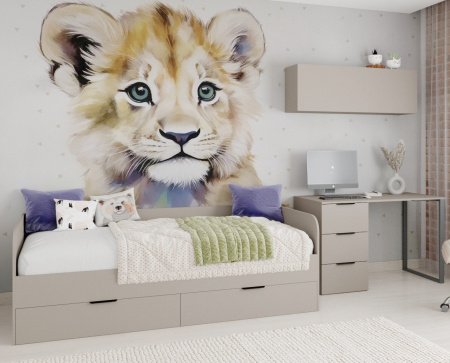 Угловой шкаф + пенал + стеллаж переходной коллекции Брайт Велюр от Династия Kids