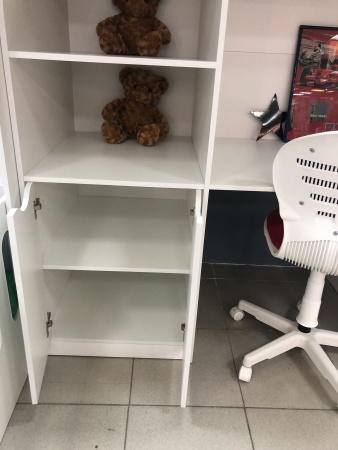 Комплект: Кровать-чердак Уют 180х80 цвет: белый (правый/левый) от Династия Kids