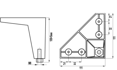 Стеллаж-Домик 7 (дуб золотистый+белый) от Династия Kids