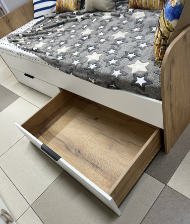 Кровать коллекции Брайт Графит-2 от Династия Kids