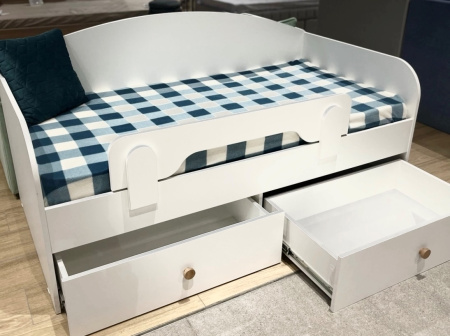 Кровать 160х80 Умка Мини NEW (ручки - дуб)  от Династия Kids