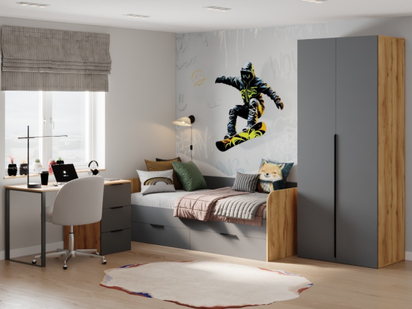 Комплект мебели Брайт Графит 