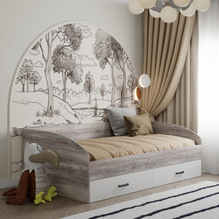 Кровать 200х90 коллекции Гранд (прямая спинка) от Династия Kids