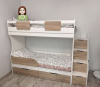Кровать двухъярусная Дуэт 180х80 (айскрим + белый) от Династия Kids