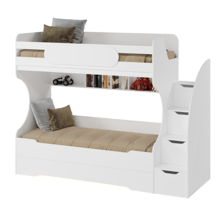 Кровать БИГ (цвет белый) 200х90 от Династия Kids