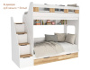 Двухъярусная кровать Твинс 190х90 (дуб сонома + белый) от Династия Kids