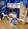 Двухъярусная кровать Фортуна (размеры и цвета разные) от Династия Kids