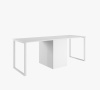 Стол Дуэт 2400 мм (белый + опоры белые). Столешница 22 мм от Династия Kids