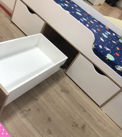 Кровать детская Малыш 80х160 (цвет белый) от Династия Kids