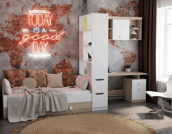 Комплект коллекции Формат со стеллажом для зонирования 