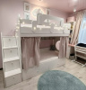 Кровать двухъярусная Фортуна-2 (дуб сонома + белый) 180х80 от Династия Kids