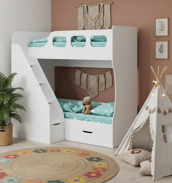 Двухъярусная кровать Умка-7 (цвета разные) 190х80 