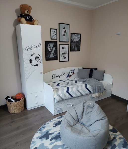 Кровать коллекции Футбол 190х90 от Династия Kids