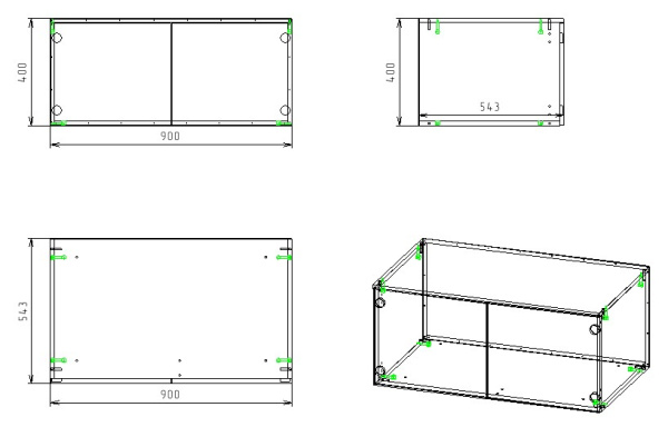 Антресоль к шкафу гардеробному Мозаика  от Династия Kids