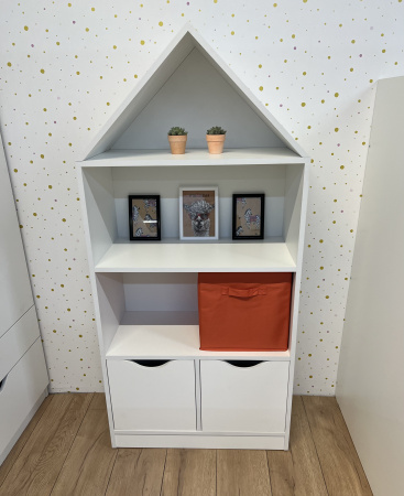 Комплект мебели для детской: кровать Норд 190х90 + полка Юниор + стеллаж Домик + стеллаж Норд от Династия Kids