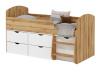 Кровать-чердак Малыш-7 (цвет белый) 160х80  от Династия Kids