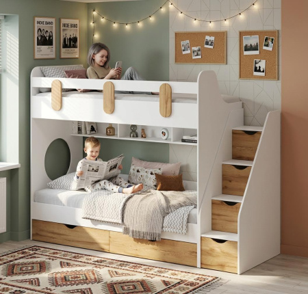 Двухъярусная кровать Фортуна 180х80 от Династия Kids