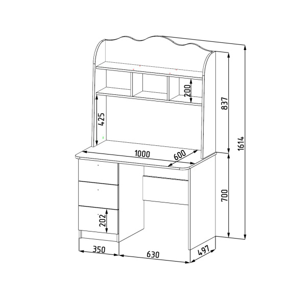 Стол коллекции Жемчужина от Династия Kids