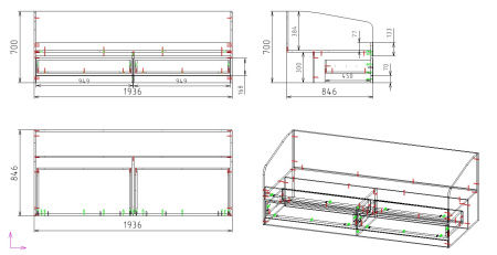 Кровать Джуни 190х80 (гаскон пайн + белый) от Династия Kids
