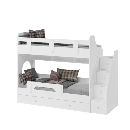 Кровать двухъярусная Фортуна-2 (цвета разные) 180х80  от Династия Kids