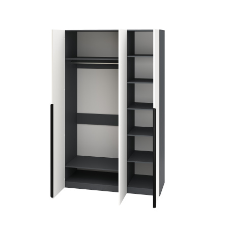 Шкаф 3-х дверный коллекции Брайт Графит-2 от Династия Kids