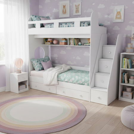 Кровать двухъярусная 200х90 Юниор-1  от Династия Kids