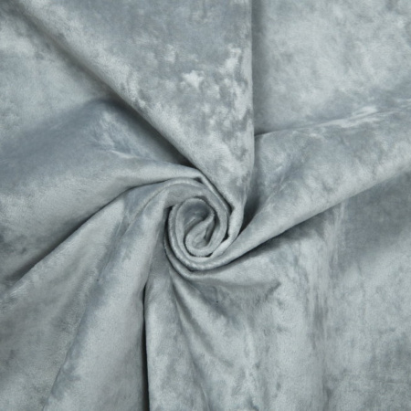 Мягкая кровать Nepos 160х80 с бортиком и ящиком. Велюр Краш 39 (серый)